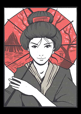 Geisha umbrella