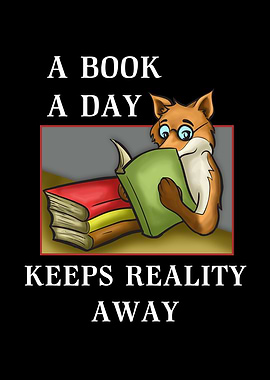 Book Reading Fox Gift