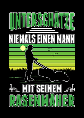 Rasenmher Mann Grtner