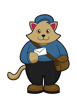 Cat Postman Letter