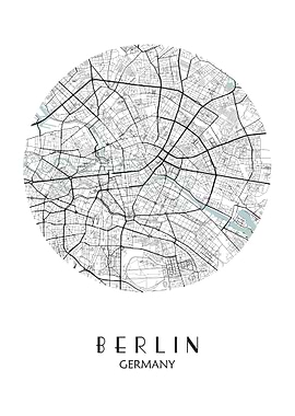 Berlin City Map Germany