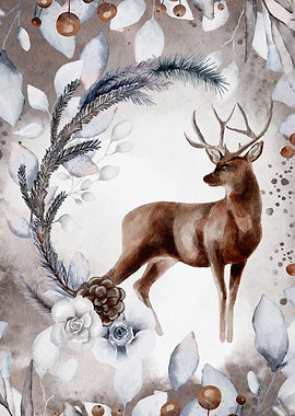 Illustration of a stag