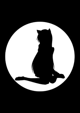 Anime girl Minimalism Art