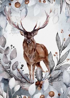 Illustration of a stag