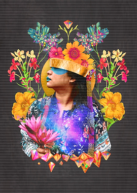 Psychedelic Flower Woman