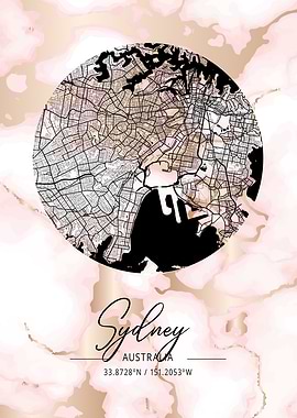 Sydney City Map Australia