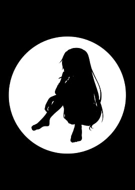 Anime girl Minimalism Art