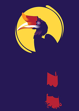 Rangkong bird eclipse