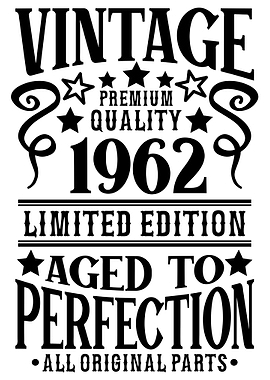 Vintage born in 1962