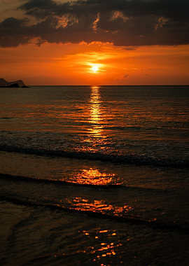 Kuching Beach Sunset