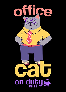 Office cat in service