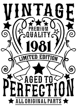 Vintage 1981 birthday