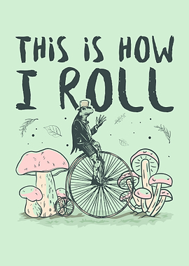 Cottagecore Frog Biking