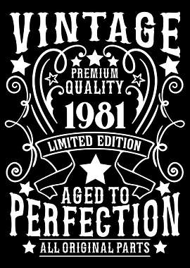 Vintage 1981 birthday