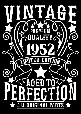 Vintage 1952 birthday