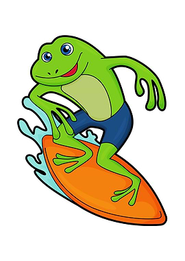 Frog Surfer Surfboard