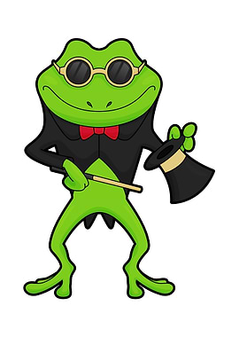 Frog Magician Hat
