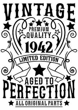 Vintage 1942 birthday