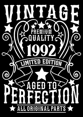 Vintage 1992 birthday