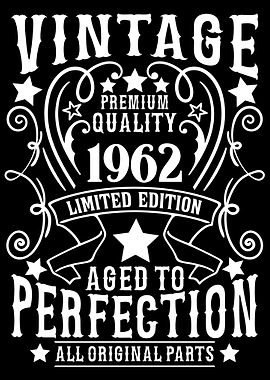 Vintage 1962 birthday