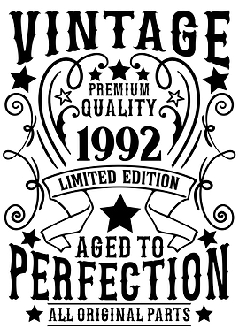 Vintage 1992 birthday