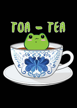 Cottagecore Toad Frog Tea
