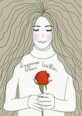 happiness bloom within