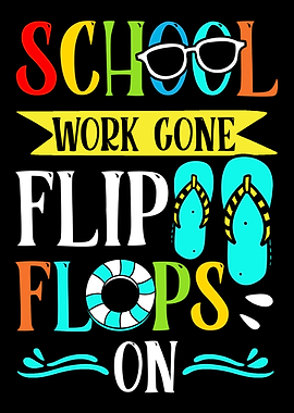 School Gone Flip Flops