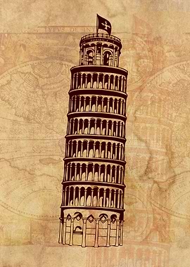 Leaning Tower of Pisa Art
