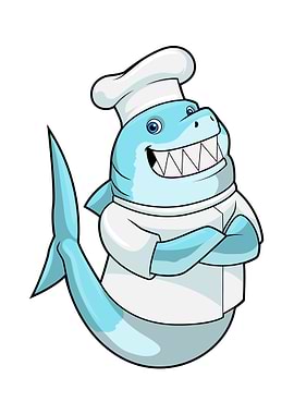 Shark Chef Cooking apron