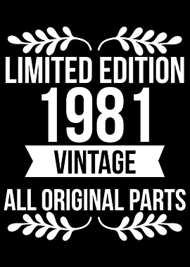 Born 1981 Limited Edition