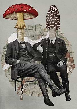 Vintage Mushroom People