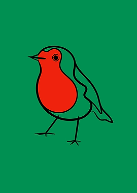 Robin On Green