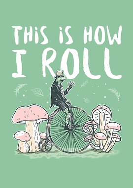 Cottagecore Frog Biking