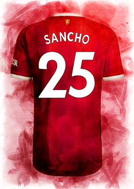 Sancho Man Utd Home Kit