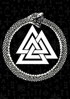 Viking Ouroboros Valknut