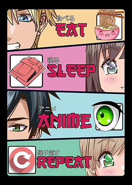 Eat Sleep Anime Otaku