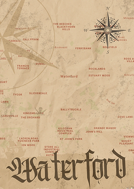 Waterford City Pirate Map