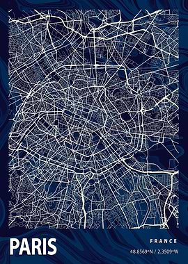 Paris City Map France