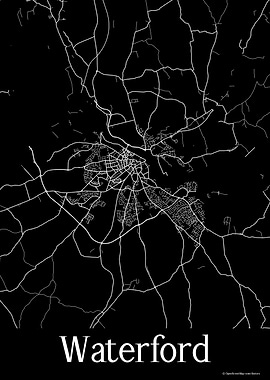 Waterford Black Map