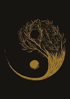 Cottagecore Ying Yang