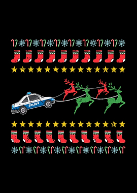 Ugly Christmas Policeman
