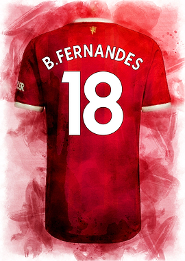 Fernandes Man Utd Home Kit