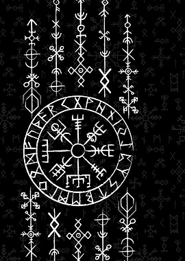 Celtic Runes Compass