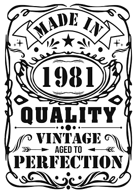 Vintage Made in 1981 Quote