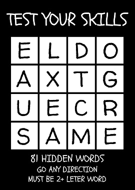 Word Game Poster