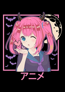 Pastel Goth Anime Bats