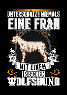 Irischer Wolfshund Frau