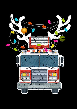 Christmas Fire Truck Xmas