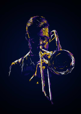 Jazz trumpet player